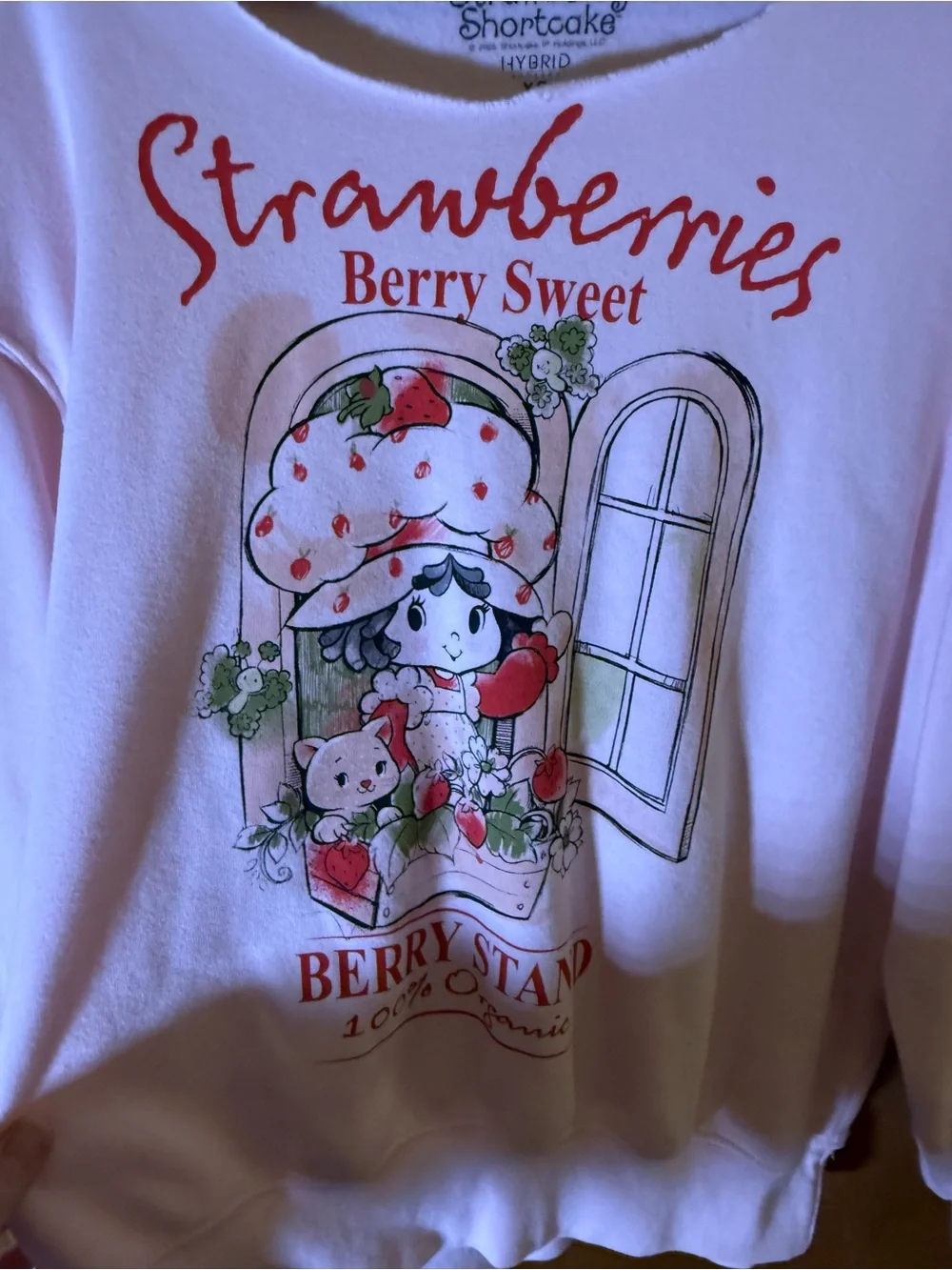 Pink 'Strawberry Shortcake Graphic Sweatshirt - Berry Sweet